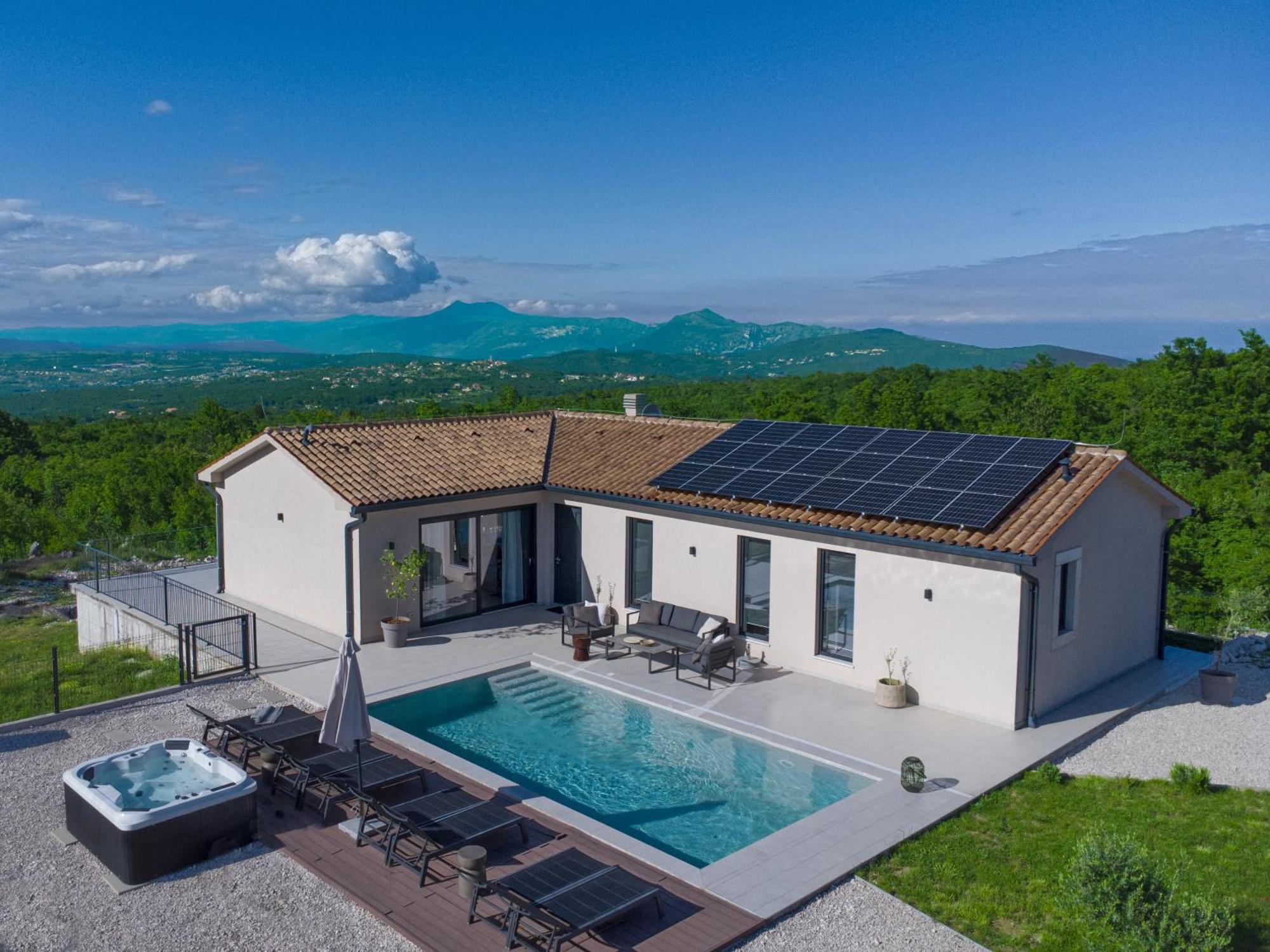 Villa Tonka With Jacuzzi Sauna And Private Pool Labin  Exterior foto
